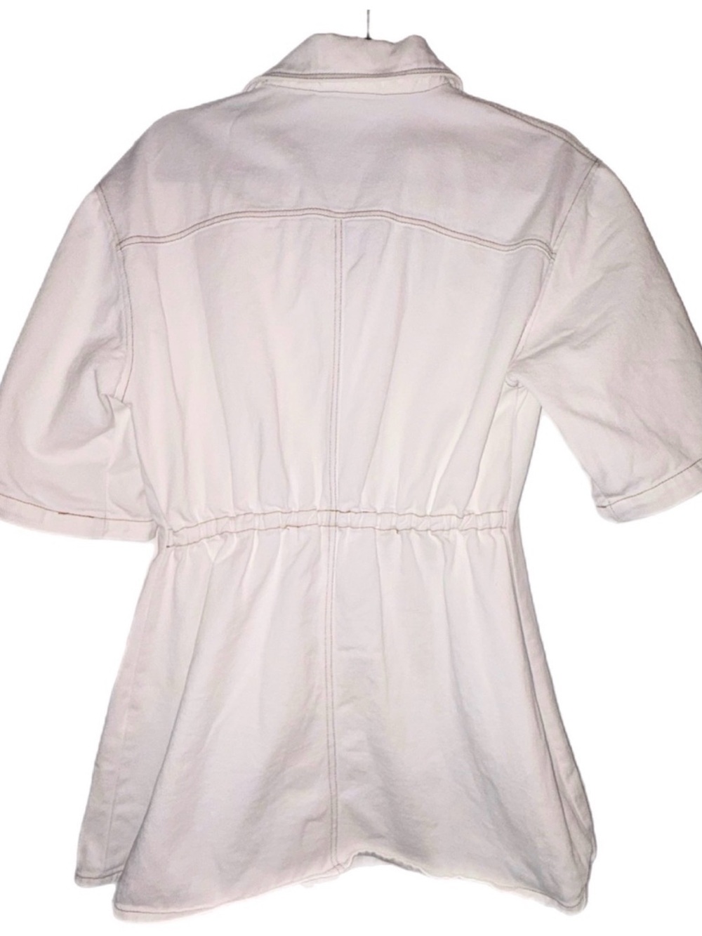 Petal & Pup Hailey Denim Mini Dress - White Denim - Picture 4 of 8